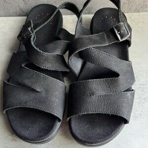 COPY - Mephisto Altina Black Leather Strappy Sandal 4X Shock Absorbing System S…